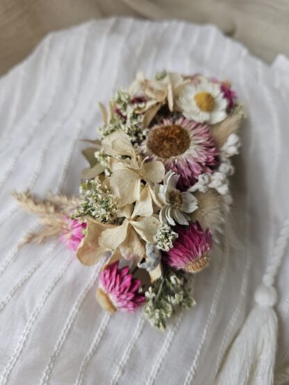 Blush Beauty Dried Flower Hair Comb - Image 2